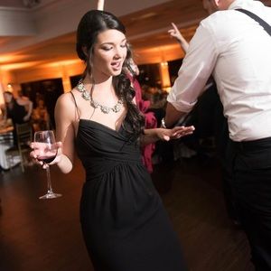 Black bridesmaid dress